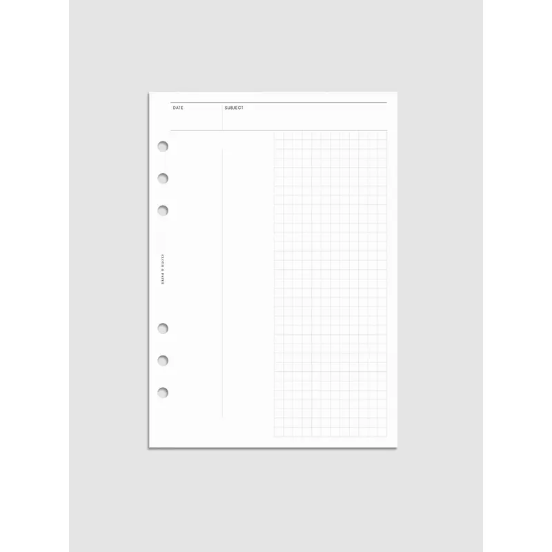 Process Notes Planner Inserts